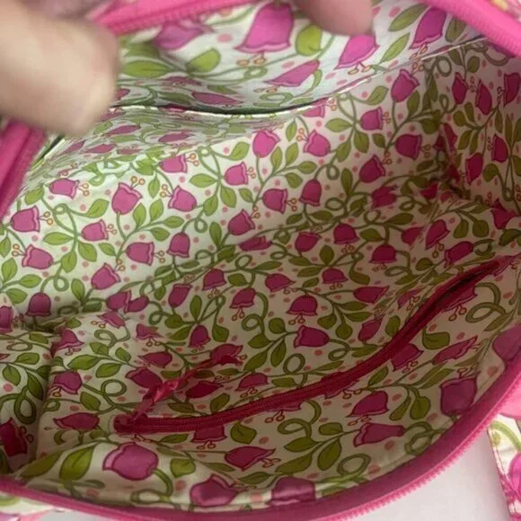 Vera Bradley Pink Paisley Bowler Bag - Picture 4 of 10